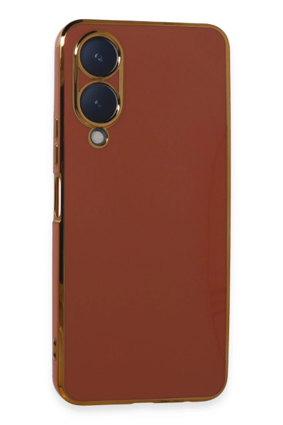 Newface Vivo Y17S Kılıf Volet Silikon - Kırmızı resmi