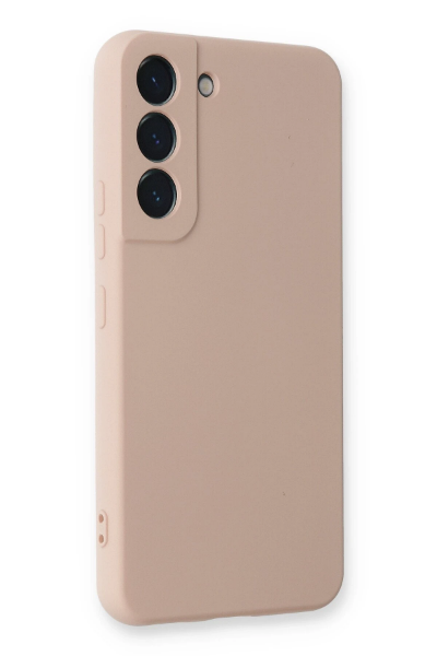Newface Samsung Galaxy S22 Plus Kılıf Nano içi Kadife Silikon - Pudra resmi