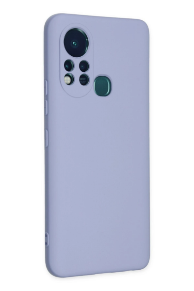 Newface İnfinix Hot 11s Kılıf Nano içi Kadife Silikon - Lila resmi