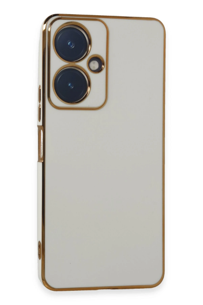 Newface Vivo Y27 Kılıf Volet Silikon - Beyaz resmi
