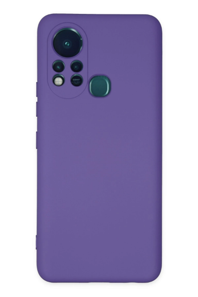Newface İnfinix Hot 11s Kılıf Nano içi Kadife Silikon - Mor resmi