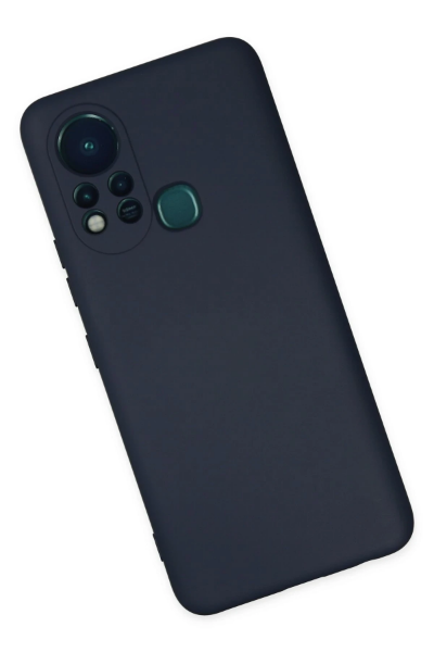 Newface İnfinix Hot 11s Kılıf Nano içi Kadife Silikon - Lacivert resmi