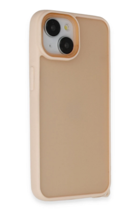 Newface iPhone 15 Kılıf Elegant Kapak - Pudra resmi