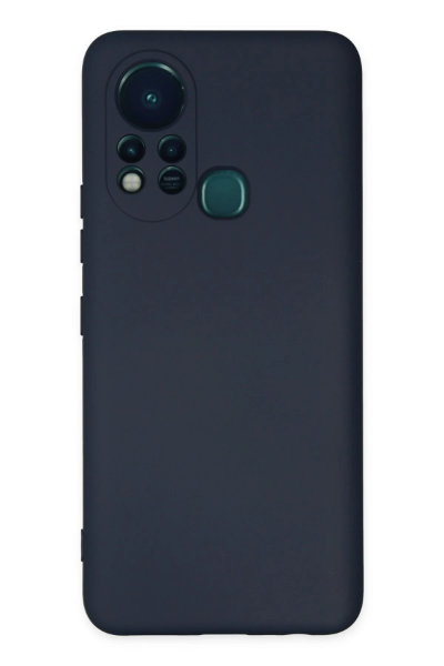 Newface İnfinix Hot 11s Kılıf Nano içi Kadife Silikon - Lacivert resmi