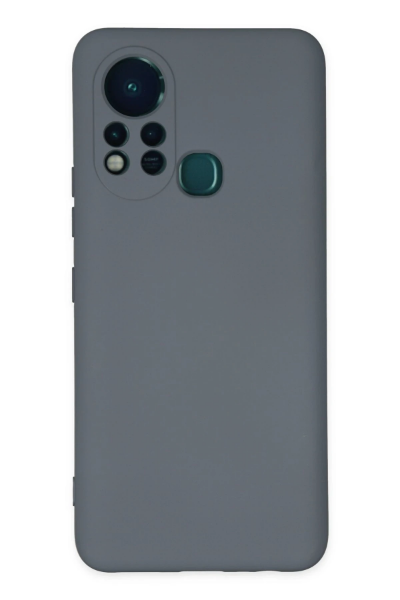 Newface İnfinix Hot 11s Kılıf Nano içi Kadife Silikon - Gri resmi