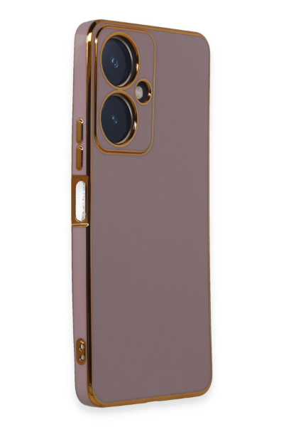 Newface Vivo Y27 Kılıf Volet Silikon - Mor resmi