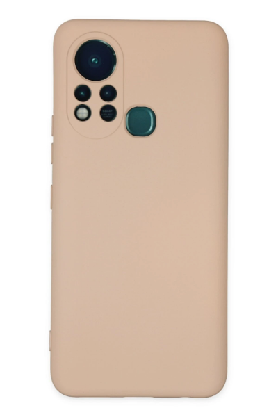 Newface İnfinix Hot 11s Kılıf Nano içi Kadife Silikon - Pudra resmi