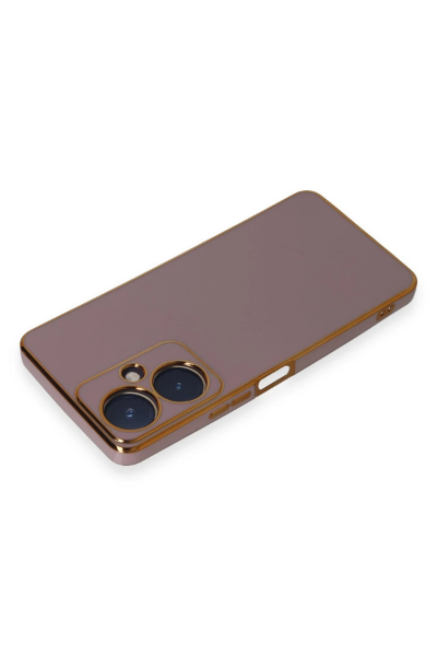 Newface Vivo Y27 Kılıf Volet Silikon - Mor resmi