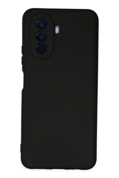 Newface Huawei Nova Y70 Kılıf Nano içi Kadife Silikon - Siyah resmi