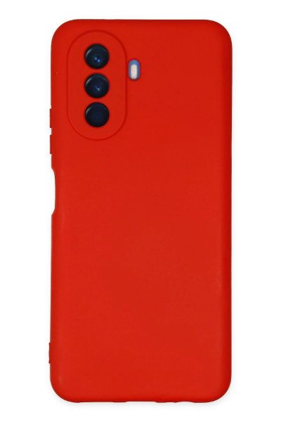 Newface Huawei Nova Y70 Kılıf Nano içi Kadife Silikon - Kırmızı resmi