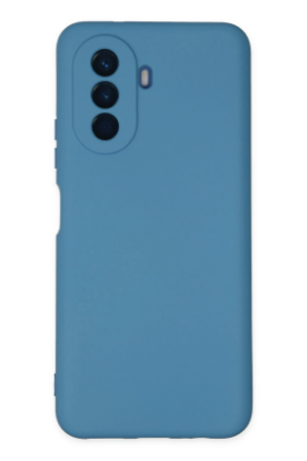 Newface Huawei Nova Y70 Kılıf Nano içi Kadife Silikon - Mavi resmi