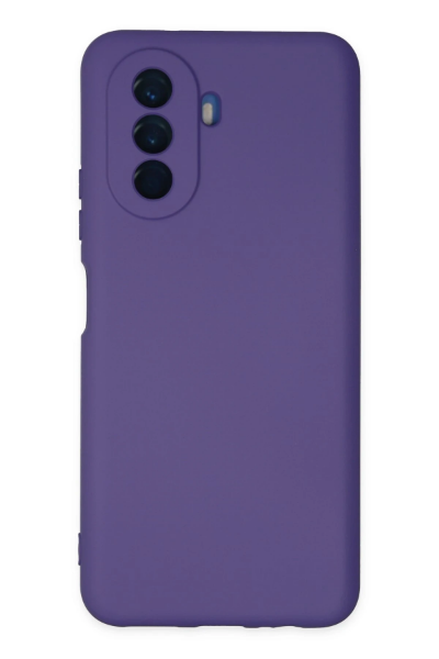 Newface Huawei Nova Y70 Kılıf Nano içi Kadife Silikon - Mor resmi