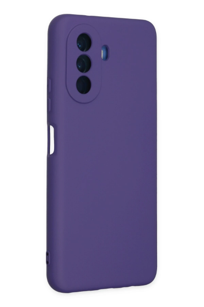 Newface Huawei Nova Y70 Kılıf Nano içi Kadife Silikon - Mor resmi