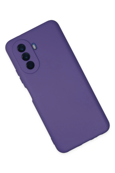 Newface Huawei Nova Y70 Kılıf Nano içi Kadife Silikon - Mor resmi