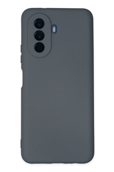 Newface Huawei Nova Y70 Kılıf Nano içi Kadife Silikon - Gri resmi