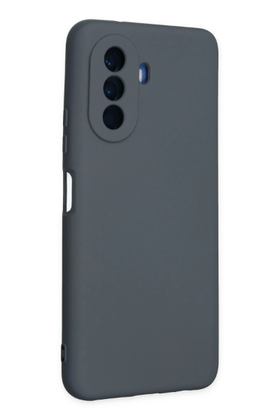 Newface Huawei Nova Y70 Kılıf Nano içi Kadife Silikon - Gri resmi