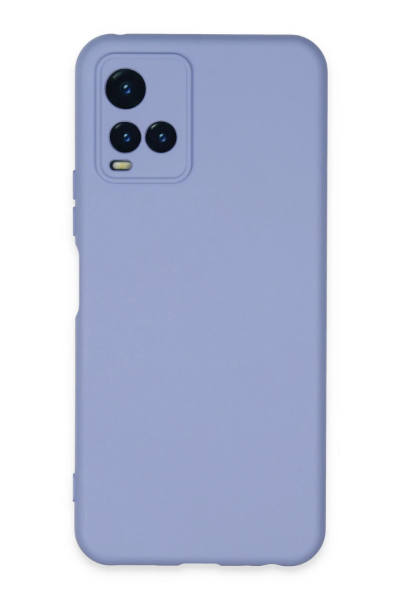 Newface Vivo Y21S Kılıf Nano içi Kadife Silikon - Lila resmi