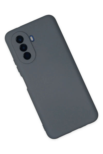 Newface Huawei Nova Y70 Kılıf Nano içi Kadife Silikon - Gri resmi