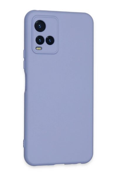 Newface Vivo Y21S Kılıf Nano içi Kadife Silikon - Lila resmi