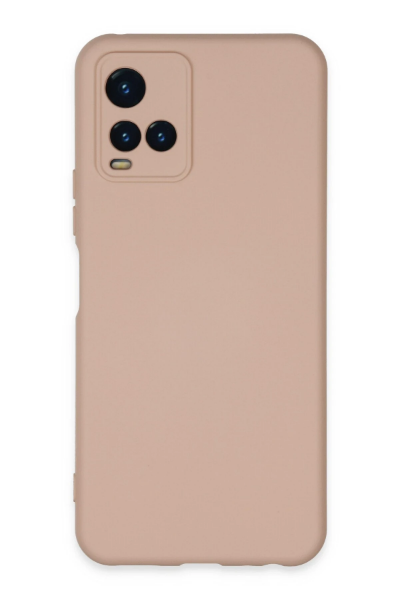 Newface Vivo Y21S Kılıf Nano içi Kadife Silikon - Pudra resmi