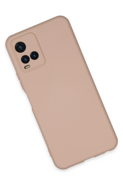 Newface Vivo Y21S Kılıf Nano içi Kadife Silikon - Pudra resmi