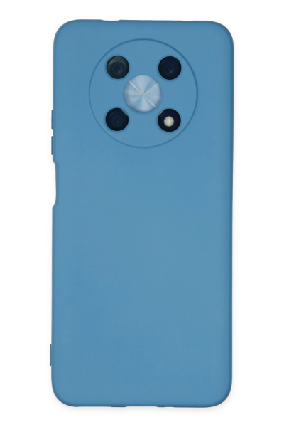 Newface Huawei Nova Y90 Kılıf Nano içi Kadife Silikon - Mavi resmi