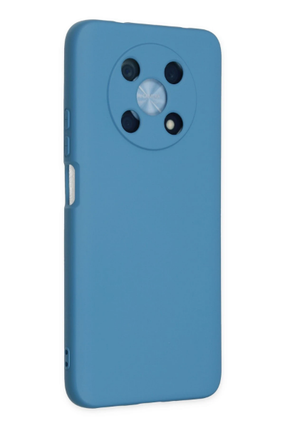 Newface Huawei Nova Y90 Kılıf Nano içi Kadife Silikon - Mavi resmi
