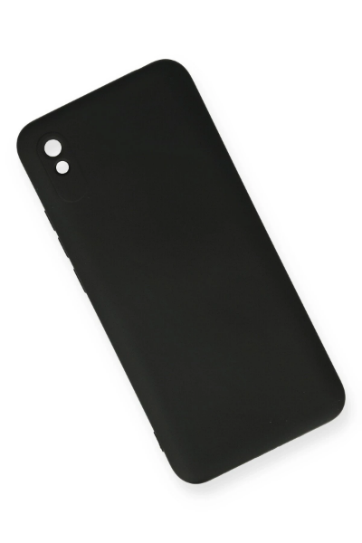Newface Xiaomi Redmi 9A Kılıf Nano içi Kadife Silikon - Siyah resmi