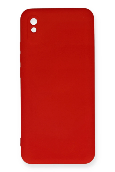Newface Xiaomi Redmi 9A Kılıf Nano içi Kadife Silikon - Kırmızı resmi