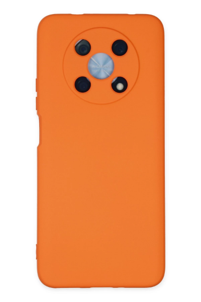 Newface Huawei Nova Y90 Kılıf Nano içi Kadife Silikon - Turuncu resmi