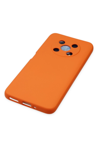 Newface Huawei Nova Y90 Kılıf Nano içi Kadife Silikon - Turuncu resmi