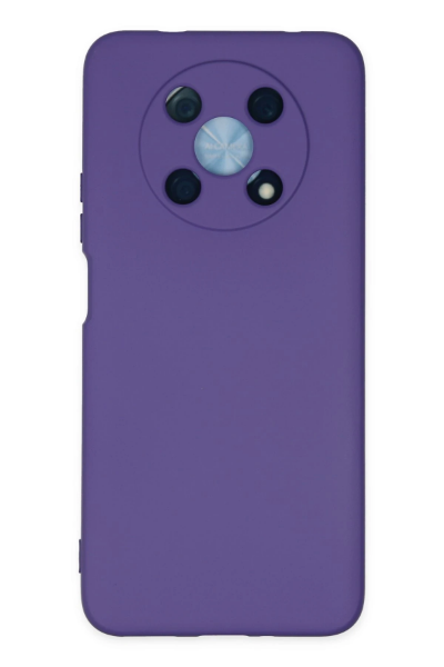 Newface Huawei Nova Y90 Kılıf Nano içi Kadife Silikon - Mor resmi
