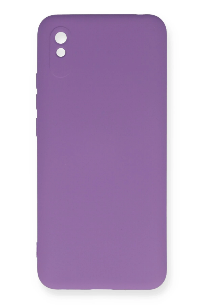 Newface Xiaomi Redmi 9A Kılıf Nano içi Kadife Silikon - Mor resmi