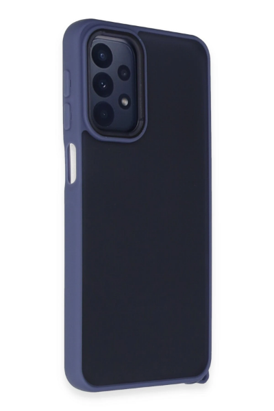 Newface Samsung Galaxy A23 4G Kılıf Elegant Kapak - Açık Mavi resmi