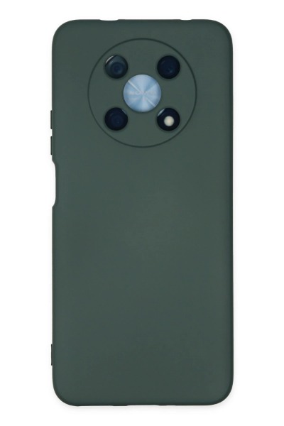 Newface Huawei Nova Y90 Kılıf Nano içi Kadife Silikon - Koyu Yeşil resmi