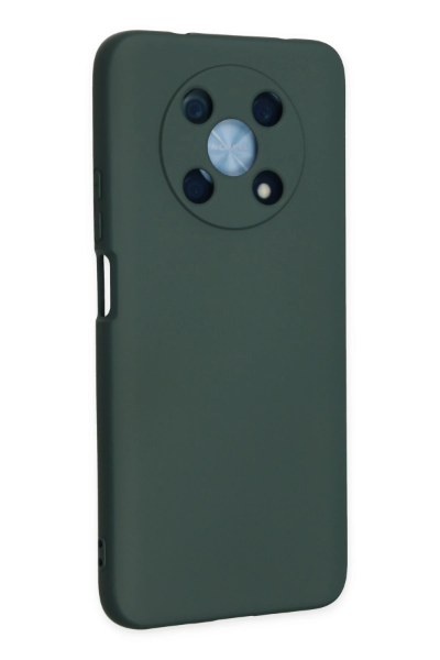 Newface Huawei Nova Y90 Kılıf Nano içi Kadife Silikon - Koyu Yeşil resmi