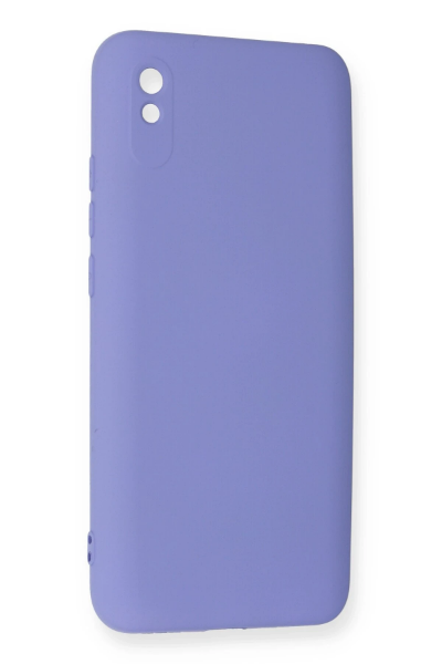 Newface Xiaomi Redmi 9A Kılıf Nano içi Kadife Silikon - Lila resmi