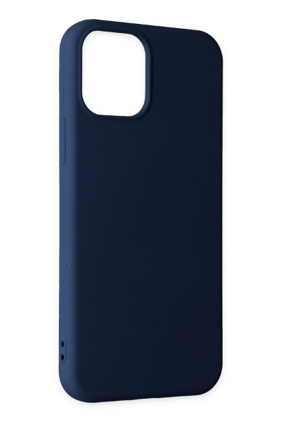 Newface iPhone 11 Pro Max Kılıf Nano içi Kadife Silikon - Lacivert resmi
