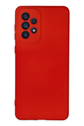 Newface Samsung Galaxy A23 4G Kılıf Nano içi Kadife Silikon - Kırmızı resmi