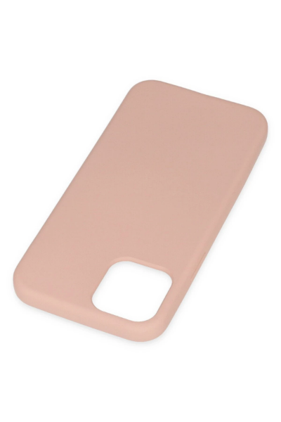 Newface iPhone 11 Pro Max Kılıf Nano içi Kadife Silikon - Pudra resmi