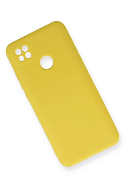Newface Xiaomi Redmi 9C Kılıf Nano içi Kadife Silikon - Sarı resmi