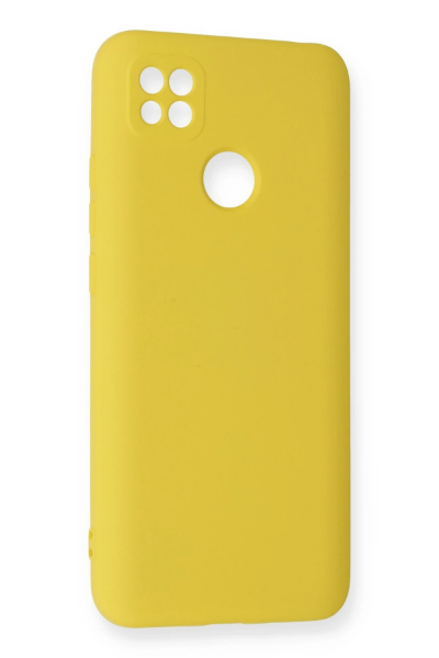 Newface Xiaomi Redmi 9C Kılıf Nano içi Kadife Silikon - Sarı resmi