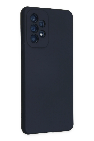 Newface Samsung Galaxy A23 4G Kılıf Nano içi Kadife Silikon - Lacivert resmi