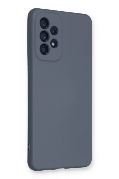 Newface Samsung Galaxy A33 5G Kılıf Nano içi Kadife Silikon - Gri resmi