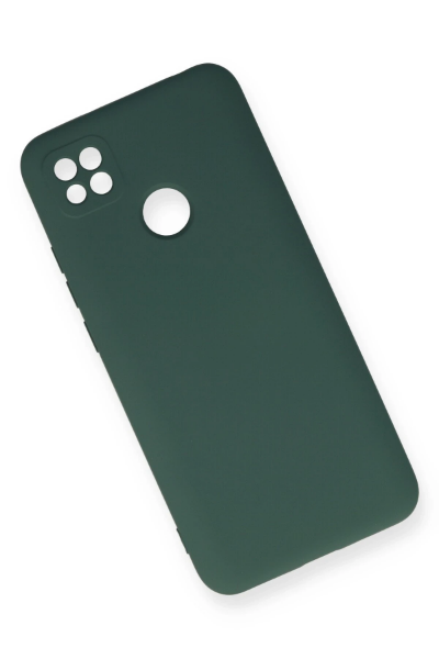 Newface Xiaomi Redmi 9C Kılıf Nano içi Kadife Silikon - Koyu Yeşil resmi