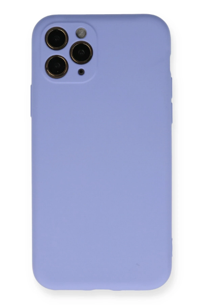 Newface iPhone 11 Pro Kılıf Nano içi Kadife Silikon- Lila resmi