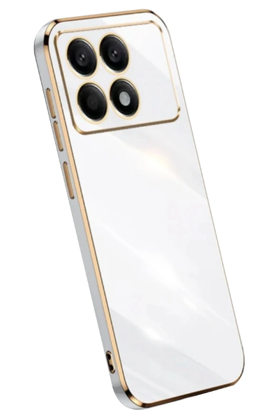 Newface Xiaomi Poco X6 Pro Kılıf Volet Silikon - Beyaz resmi