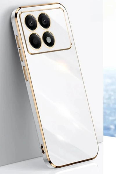 Newface Xiaomi Poco X6 Pro Kılıf Volet Silikon - Beyaz resmi
