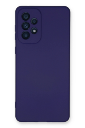 Newface Samsung Galaxy A33 5G Kılıf Nano içi Kadife Silikon - Mor resmi