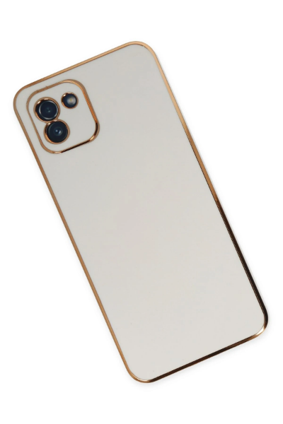 Newface Samsung Galaxy A03 Kılıf Volet Silikon - Beyaz resmi